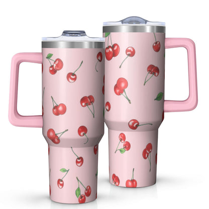 Pure Buddy - 1pc nutcracker 40oz Tumbler with Straw & Handle - Insulated Stainless Steel Cup | Holiday Gift for Man Women (Christmas, Valentine's, Birthday)