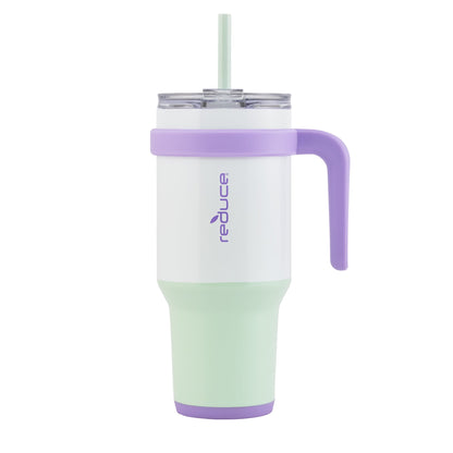 Pure Buddy - Reduce Cold1 40Oz Tumbler With Handle Stainless Steel Color Block