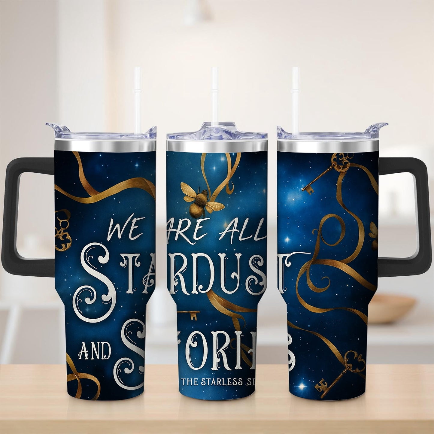 Pure Buddy - Starry Night We Are All Stardust Stainless Steel Tumbler, 40oz